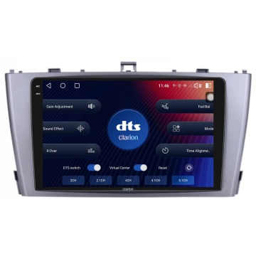 Navigatie Android Clarion GL-700 XD6125 9 Inch Toyota Avensis T27 (2009-2015) rama argintie, 4 GB, 64 GB, QLED 2K - Img 5