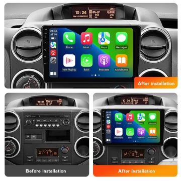 Navigatie Citroen Berlingo (2008-2018) cu Android, 2GB RAM, 32 GB, Ecran IPS 9" 1280 x 720, CarPlay & Android Auto, WiFi, Bluetooth, suport camera DVR - Img 5