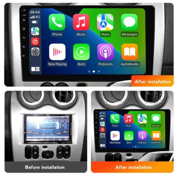 Navigatie Dacia Duster 1 (2010-2013) cu Android, 2GB RAM, 32 GB, Ecran IPS 9" 1280 x 720, CarPlay & Android Auto, WiFi, Bluetooth, suport camera DVR - Img 3