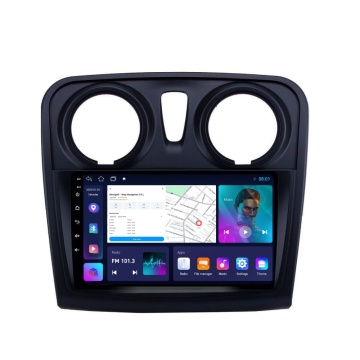 Navigatie Dacia Sandero 2 (2012-2020) cu Android, 4GB RAM, 64 GB, Ecran QLED 9 Inch, CarPlay & Android Auto, WiFi, Bluetooth, suport camera DVR