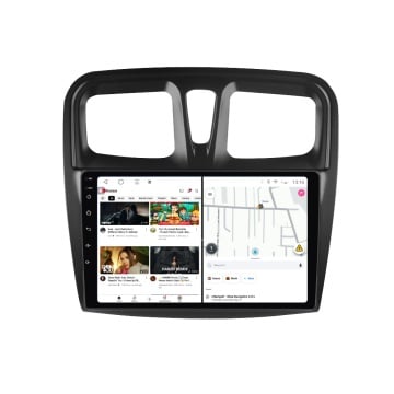 Navigatie Dacia Sandero II (2012-2020) cu Android, 6GB RAM, 128GB ROM, Ecran QLED 9" Touchscreen, CarPlay Wireless, DSP - Img 2