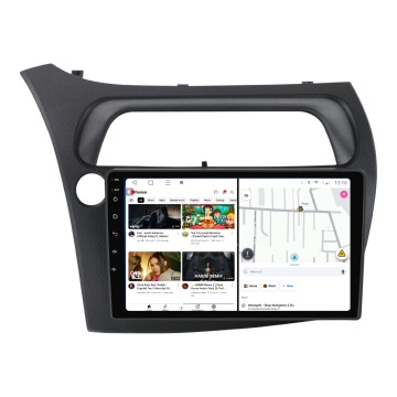 Navigatie Honda Civic VIII Hatchback (2006-2011) cu Android, 8GB RAM, 128GB ROM, Ecran QLED 9" Touchscreen, CarPlay Wireless, DSP Pro - Img 3