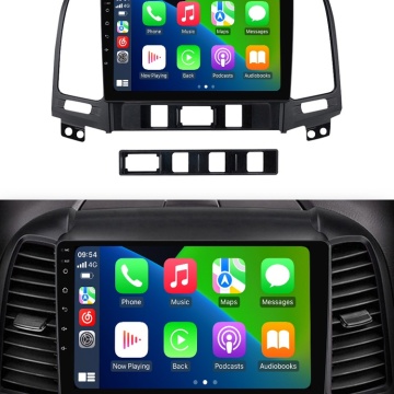 Navigatie Hyundai Santa Fe II (2006-2012) cu Android, 2GB RAM, 32 GB, Ecran IPS 9" 1280 x 720, CarPlay & Android Auto, WiFi, Bluetooth, suport camera DVR - Img 4