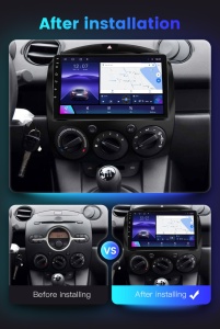 Navigatie Mazda 2 2007-2014 9 inch 2 GB RAM + 32 GB ROM QLED 4 CORE CARPLAY COOLER - Img 5