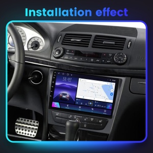 Navigatie Mercedes Benz E KLASS W211 CLS W219 9 inch 2 GB RAM + 32 GB ROM QLED 4 CORE CARPLAY COOLER - Img 5