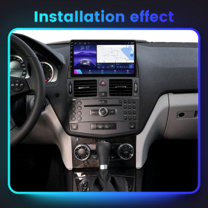 Navigatie Mercedes C Klass W204 2007-2014 9 Inch 8 GB RAM + 128 GB ROM QLED 8 CORE SIM CARPLAY COOLER - Img 4
