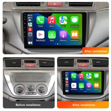 Navigatie Mitsubishi Lancer IX (2006-2010) cu Android, 4GB RAM, 64GB ROM, Ecran QLED 9" Touchscreen, CarPlay Wireless, DSP - Img 2