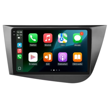 Navigatie Piloton Seat Leon 1P (2005-2013) - 8GB RAM, 256GB, Octa Core 2Ghz, Display 2K, SIM 4G