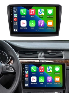 Navigatie Skoda Superb II (2008-2015) cu Android, 6GB RAM, 128GB ROM, Ecran QLED 10" Touchscreen, CarPlay Wireless, DSP - Img 2