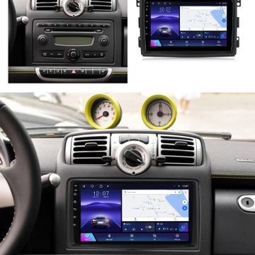 Navigatie Smart Fortwo (2007-2010) cu Android, 4GB RAM, 64GB ROM, Ecran QLED 9" Touchscreen, CarPlay Wireless, DSP - Img 2