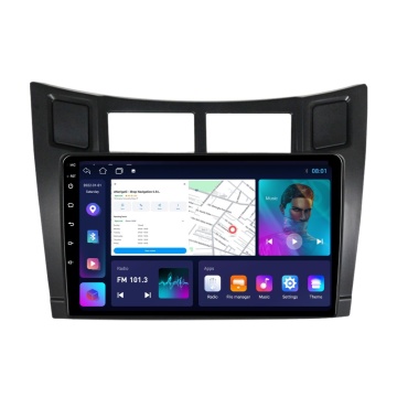 NAVIGATIE TOYOTA YARIS P9 (2006-2011) CU ANDROID, 4GB RAM, 64 GB, ECRAN IPS 9" 1280 X 720, CARPLAY & ANDROID AUTO, WIFI, BLUETOOTH, SUPORT CAMERA DVR - Img 1