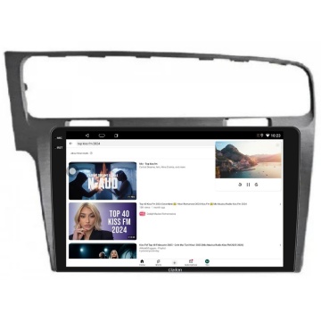 Navigatie Android Clarion GL-700 XD6125 10 Inch VW Golf VII (2012-2020) gri, 4 GB, 64 GB, QLED 2K