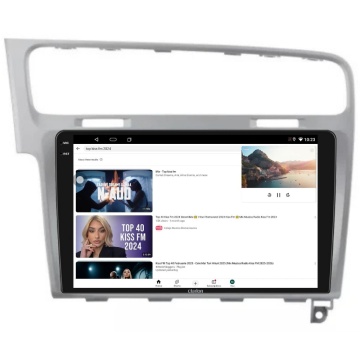 Navigatie Android Clarion GL-700 XD6125 10 Inch VW Golf VII (2012-2020) argintiu, 4 GB, 64 GB, QLED 2K