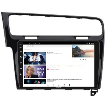 Navigatie Android Clarion GL-700 XD8581 10 Inch VW Golf VII (2012-2020) negru lucios, 4 GB, 64 GB, IPS