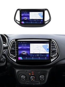 Navigatie Avansata Jeep Compass II (2016+) cu Android, CarPlay Wireless, Octa-Core, 6GB RAM, Ecran QLED 10" Touchscreen, SIM 4G, DSP - Img 2