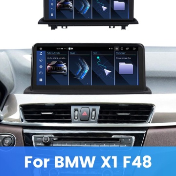 Navigație Android 10.25” pentru BMW X1 F48 (2014-2022), ecran IPS HD, compatibilitate CarPlay & Android Auto, procesor 8 Core, 4GB RAM, 64GB ROM, 4G LTE, design integrat perfect.