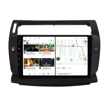 Navigatie Citroen C4 I (2004-2009) Negru cu Android, 1GB RAM, 16 GB, Ecran IPS 9" 1024 x 600, WiFi, Bluetooth, suport camera DVR - Img 2