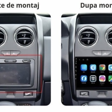 Navigatie Dacia Duster 1 (2013-2018) cu Android, 1GB RAM, 16 GB, Ecran IPS 9" 1024 x 600, WiFi, Bluetooth, suport camera DVR - Img 6