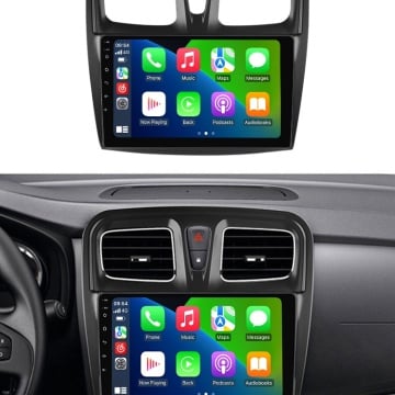 Navigatie Dacia Sandero II (2012-2020) cu Android, 6GB RAM, 128GB ROM, Ecran QLED 9" Touchscreen, CarPlay Wireless, DSP - Img 3