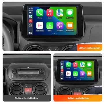 Navigatie Fiat Fiorino (2007-2021) cu Android, 6GB RAM, 128GB ROM, Ecran QLED 9" Touchscreen, CarPlay Wireless, DSP - Img 3