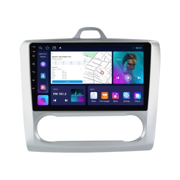 Navigatie Ford Focus II (2004-2011) ( Clima Automata, Gri) cu Android, 1GB RAM, 16 GB, Ecran IPS 9" 1024 x 600, WiFi, Bluetooth, suport camera DVR