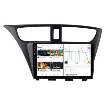 Navigatie Honda Civic IX Hatchback (2011-2015) cu Android, 4GB RAM, 64GB ROM, Ecran QLED 9" Touchscreen, CarPlay Wireless, DSP - Img 3