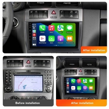 Navigatie Mercedes C-Class W203 (2004-2007) cu Android, 2GB RAM, 32GB ROM, Ecran 9" Touchscreen, CarPlay, SIM 4G - Img 4