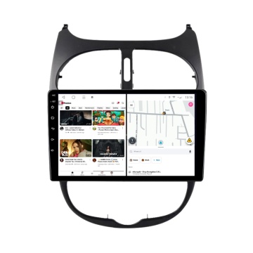Navigatie Peugeot 206 (1998-2009) cu Android, 2GB RAM, 32GB ROM, Ecran 9" Touchscreen, CarPlay, SIM 4G - Img 2