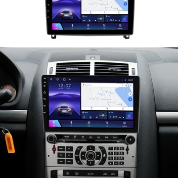 Navigatie Peugeot 407 (2004-2011) cu Android, 8GB RAM, 128GB ROM, Ecran QLED 9" Touchscreen, CarPlay Wireless, DSP Pro - Img 3