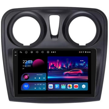 Navigatie Piloton Dacia Logan 2 (2012-2020) - 4GB RAM, 64GB, Grile Rotunde Octa Core 1.6Ghz, Display In-Cell