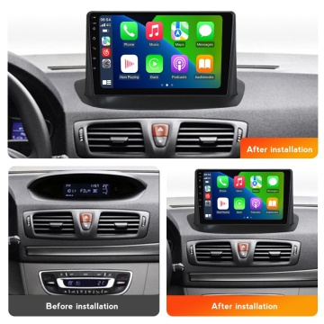 Navigatie Renault Fluence (2009-2016) cu Android, 2GB RAM, 32GB ROM, Ecran 9" Touchscreen, CarPlay, SIM 4G - Img 3