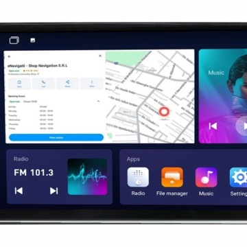 Navigatie Skoda Fabia I (1999-2008) cu Android, 1GB RAM, 16 GB, Ecran IPS 9" 1024 x 600, WiFi, Bluetooth, suport camera DVR
