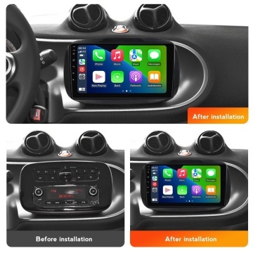 Navigatie Smart Forfour (2014+) cu Android, 4GB RAM, 64GB ROM, Ecran QLED 9" Touchscreen, CarPlay Wireless, DSP - Img 3