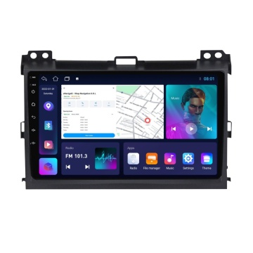 Navigatie Toyota Land Cruiser Prado J120 (2002-2010) cu Android, 2GB RAM, 32 GB, Ecran IPS 9" 1280 x 720, CarPlay & Android Auto, WiFi, Bluetooth, suport camera DVR