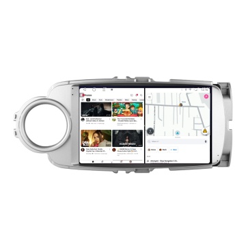 Navigatie Toyota Yaris P13 (2011-2020) Gri cu Android, 4GB RAM, 64GB ROM, Ecran QLED 9" Touchscreen, CarPlay Wireless - Img 3