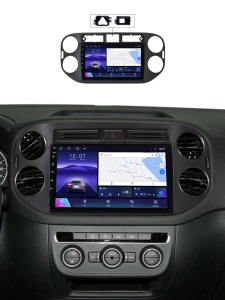 Navigatie VW Tiguan I 2007-2012 9 inch 2 GB RAM + 32 GB ROM QLED 4 CORE CARPLAY COOLER - Img 2