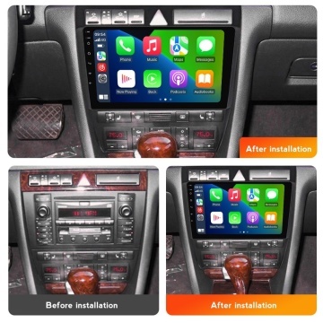 Navigatie Audi A6 C5 (1997-2005) cu Android, 2GB RAM, 32 GB, Ecran IPS 9" 1280 x 720, CarPlay & Android Auto, WiFi, Bluetooth, suport camera DVR - Img 5