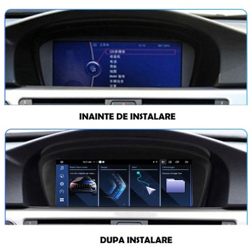 Navigație Android 10.25” pentru BMW Seria 5 E60 (2003-2010), ecran IPS HD, compatibilitate CarPlay & Android Auto, procesor 8 Core, design integrat perfect pentru bord
