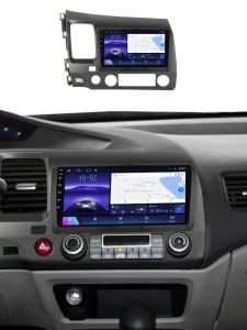 Navigație Dedicată Honda Civic VIII Sedan (2006 - 2011) 4GB RAM, 64GB, Octa-Core, Ecran QLED 9", CarPlay, Android Auto, Slot SIM 4G