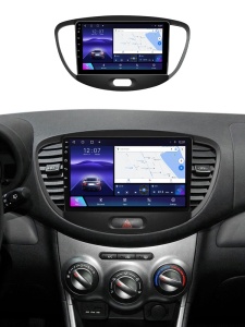 Navigatie Dedicata Hyundai I10 (2007-2013) cu Android, 2GB RAM, Ecran 9" Touchscreen, CarPlay, Wi-Fi, Bluetooth, USB, Waze, SIM 4G - Img 2