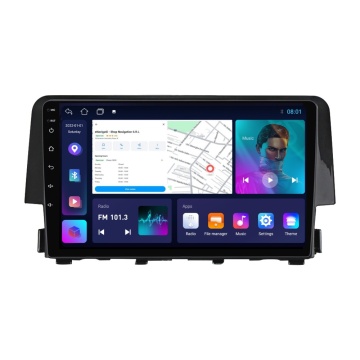 Navigatie Honda Civic X (2015-2021) cu Android, 1GB RAM, 16 GB, Ecran IPS 9" 1024 x 600, WiFi, Bluetooth, suport camera DVR