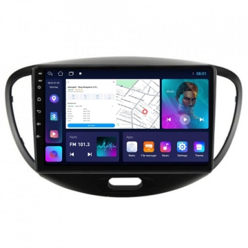 Navigatie Hyundai I10 (2007-2013) cu Android, 1GB RAM, 16 GB, Ecran IPS 9" 1024 x 600, WiFi, Bluetooth, suport camera DVR