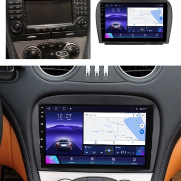 Navigatie Mercedes SL R230 (2001-2012) cu Android, 2GB RAM, 32 GB, Ecran IPS 9" 1280 x 720, CarPlay & Android Auto, WiFi, Bluetooth, suport camera DVR - Img 3