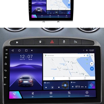 Navigatie Peugeot 308 I (2007-2013) cu Android, 1GB RAM, 16 GB, Ecran IPS 9" 1024 x 600, WiFi, Bluetooth, suport camera DVR - Img 2