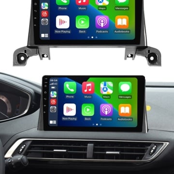 Navigatie Peugeot 5008 II (2017+) cu Android, 6GB RAM, 128GB ROM, Ecran QLED 9" Touchscreen, CarPlay Wireless, DSP - Img 5