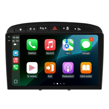 Navigatie Piloton Peugeot 308 I (2007-2013) - 8GB RAM, 256GB, Octa Core 2Ghz, Display 2K, SIM 4G