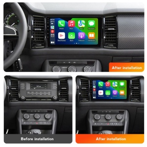 Navigatie Skoda Kodiaq (2016+) cu Android, 4GB RAM, 64GB ROM, Ecran QLED 10" Touchscreen, CarPlay Wireless, DSP - Img 2