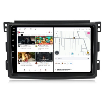 Navigatie Smart Fortwo (2007-2010) cu Android, 4GB RAM, 64GB ROM, Ecran QLED 9" Touchscreen, CarPlay Wireless, DSP - Img 4