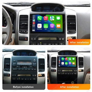 Navigatie Toyota Land Cruiser Prado J120 (2002-2010) cu Android, 6GB RAM, 128GB ROM, Ecran QLED 9" Touchscreen, CarPlay Wireless - Img 4