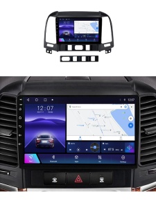 Navigatie Dedicata Hyundai Santa Fe II (2006-2012) cu Android, 2GB RAM, Ecran 9" Touchscreen, CarPlay, Wi-Fi, Bluetooth, USB, Waze, SIM 4G